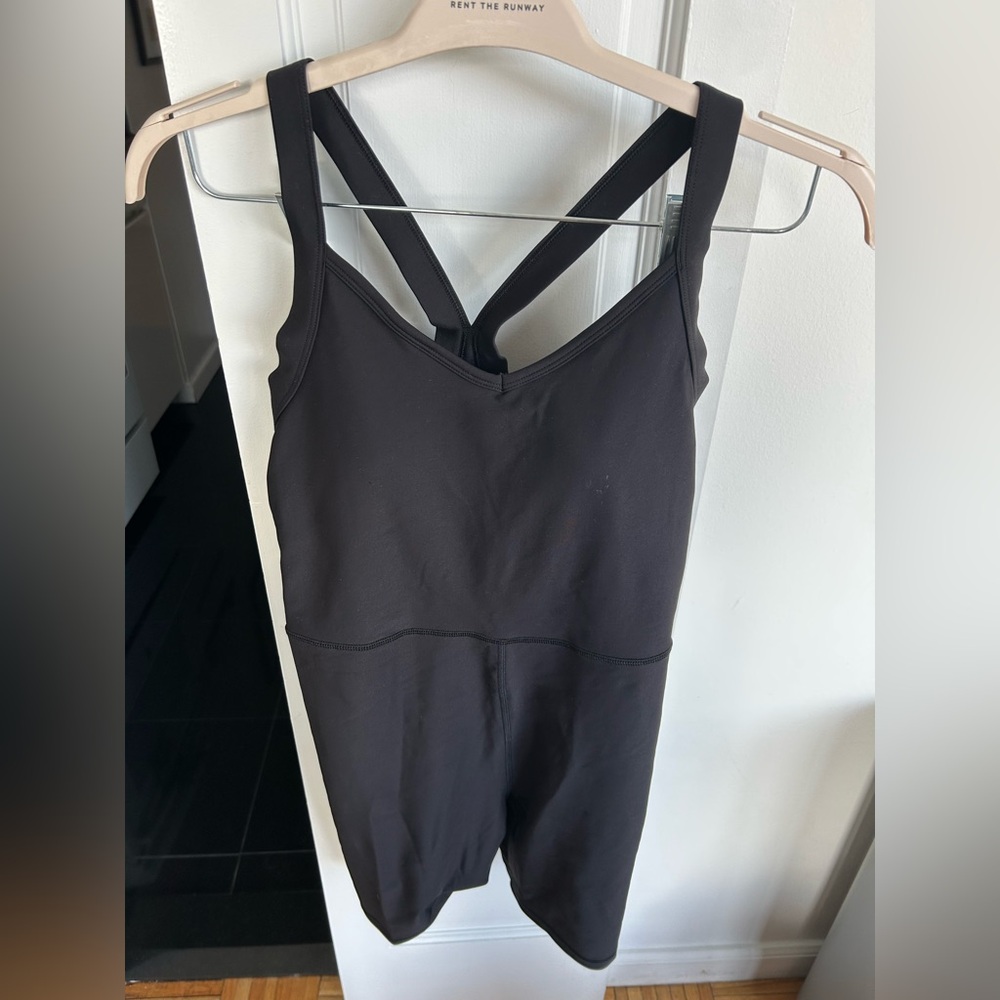 Old Navy Black One Piece Workout Romper Sz M